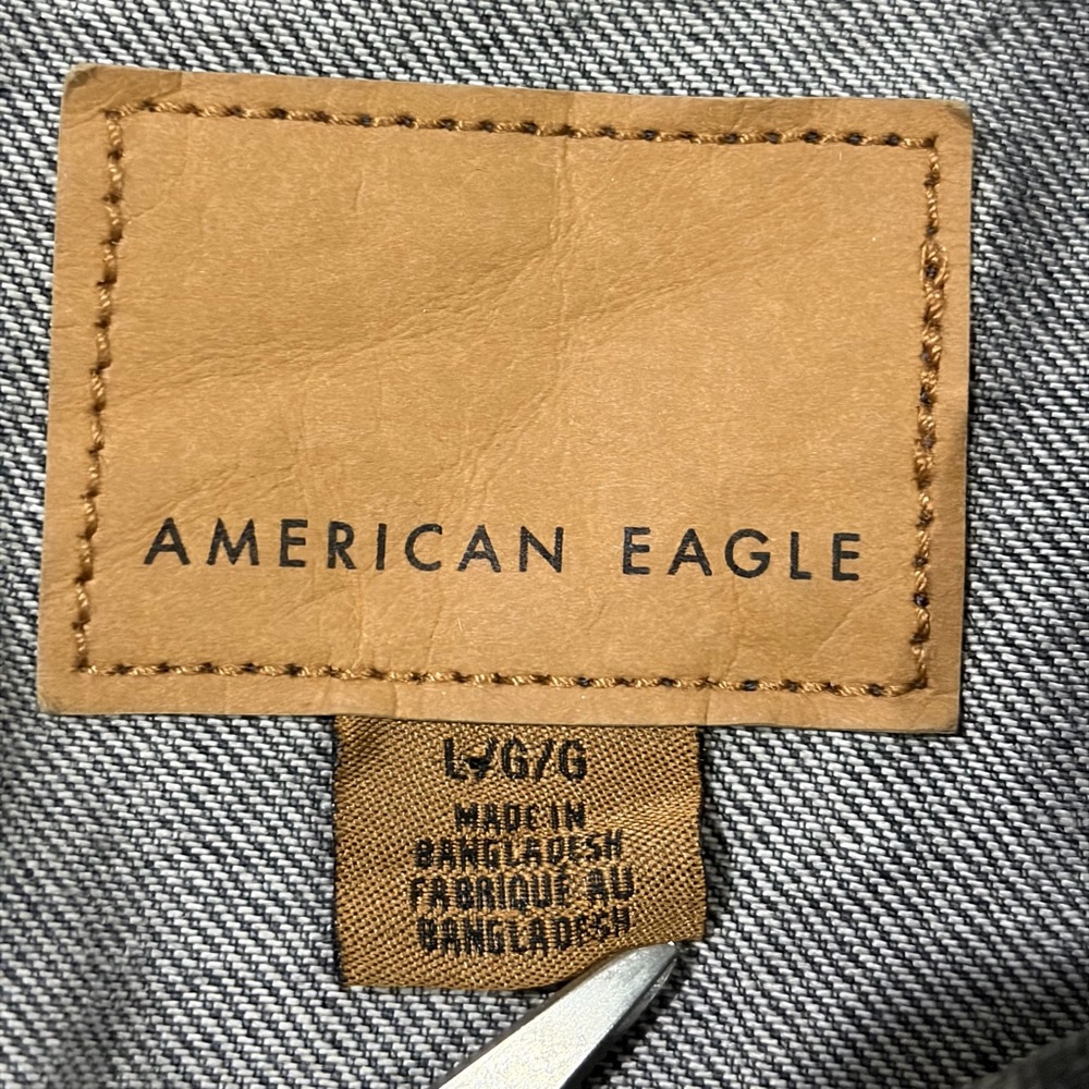 American Eagle Dark Wash Denim Dress (L) - Picture 6 of 9